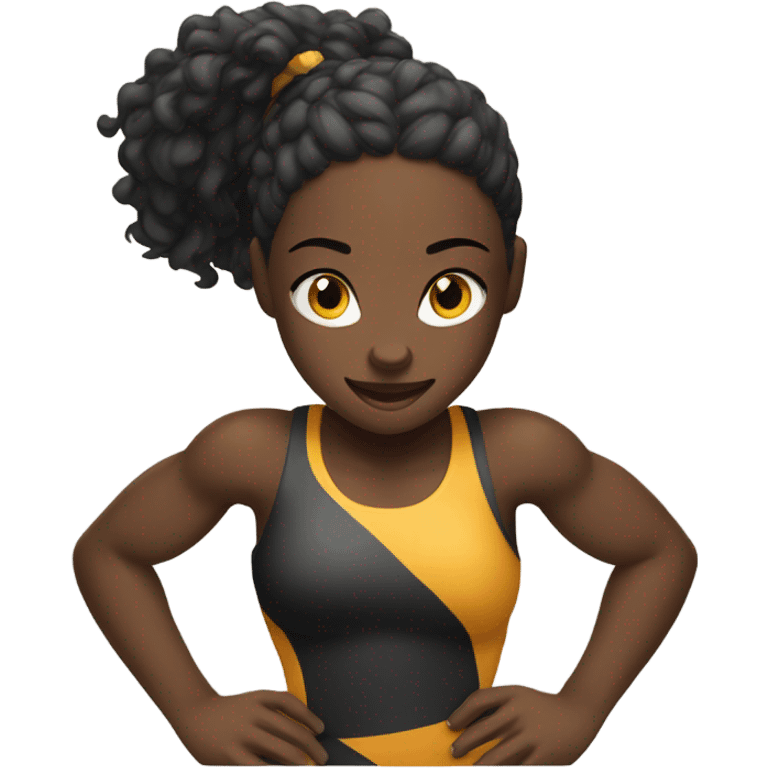 Black girls wrestling emoji