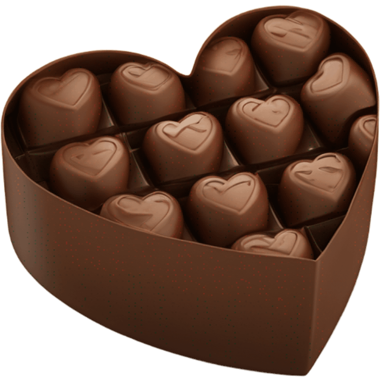 heart box of poop emoji chocolates  emoji