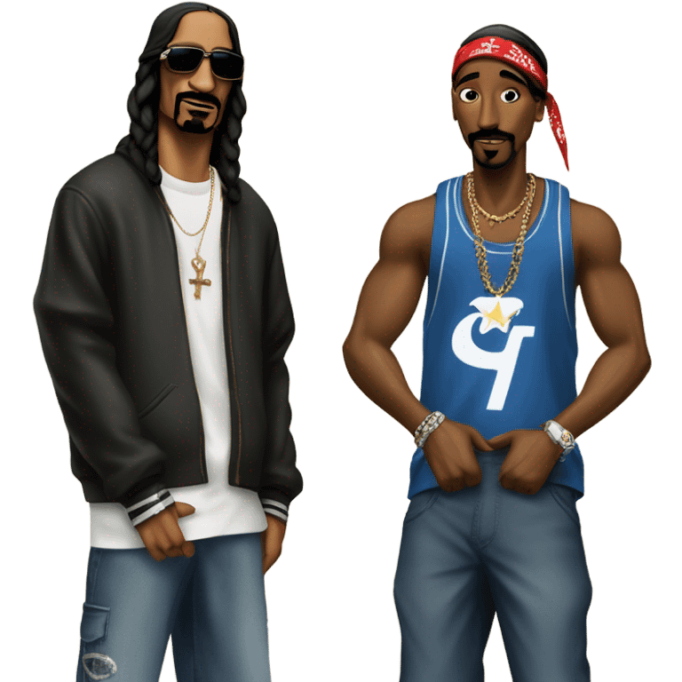 Snoop dogg with Tupac emoji