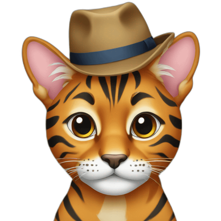 bengal in hat emoji