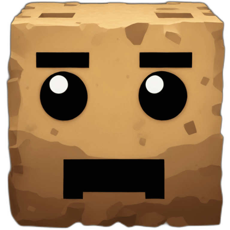 Dirt block, Minecraft emoji