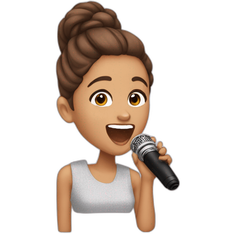 ariana grande singing emoji