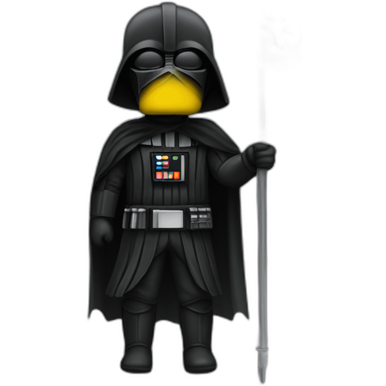 darth wader with ukrainian flag emoji