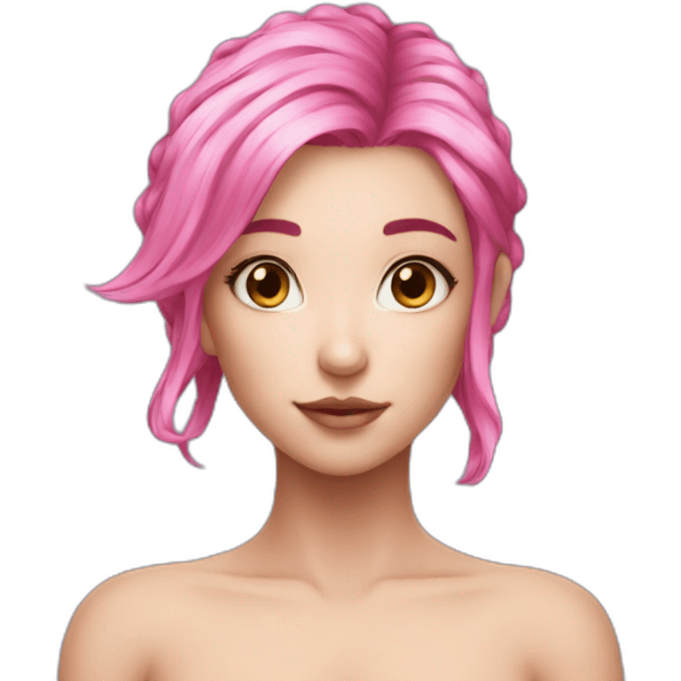 pink hair fae emoji