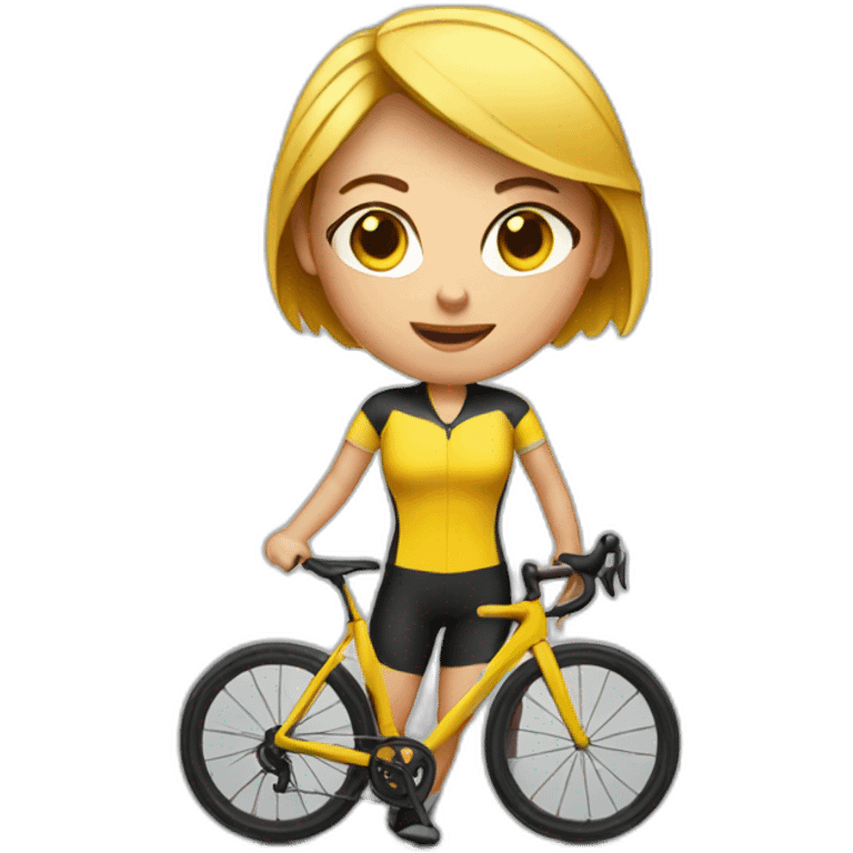 female-cyclist emoji