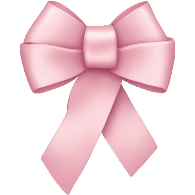 light pink ribbon bow emoji