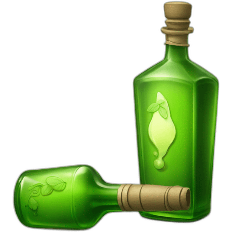 bottle of absinthe emoji