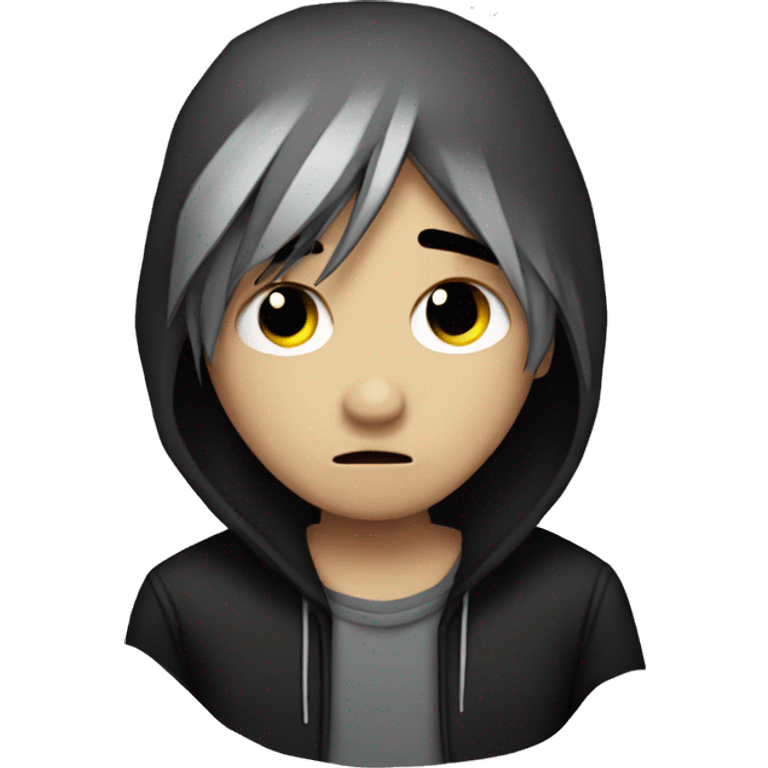 Emo edgy sad boy emoji