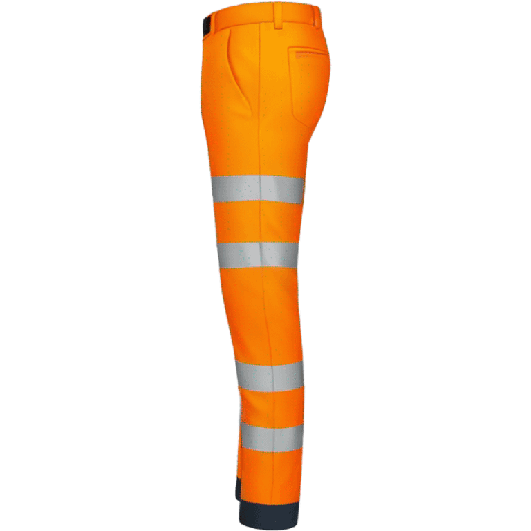 orange hi visibility trousers emoji