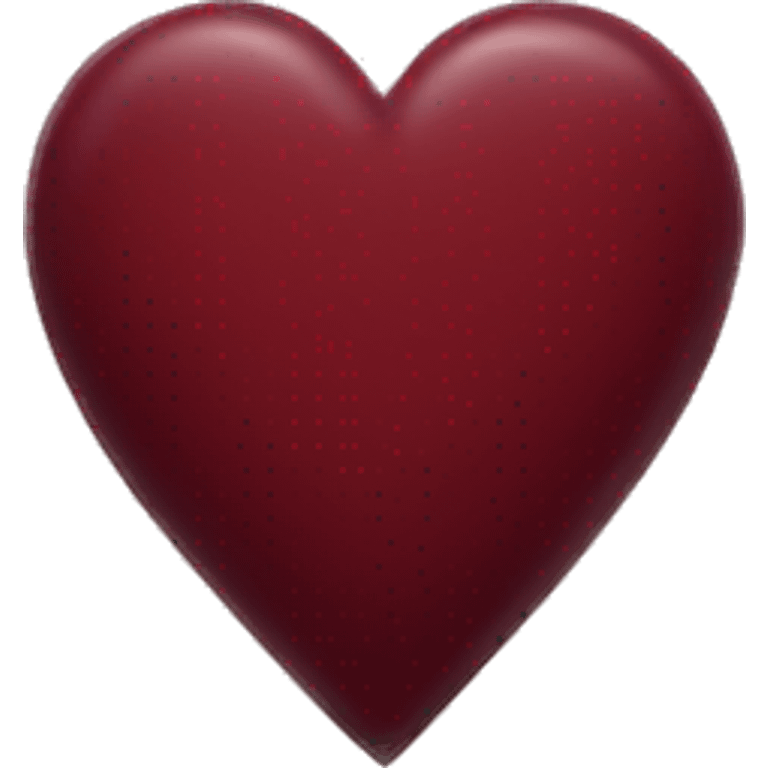 Dark red hart emoji