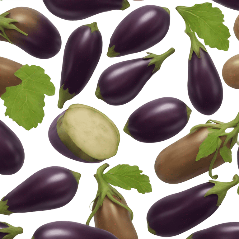 Brown eggplant emoji