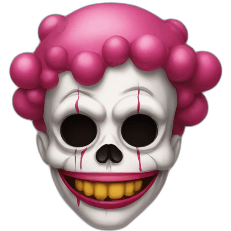 Clown skull emoji