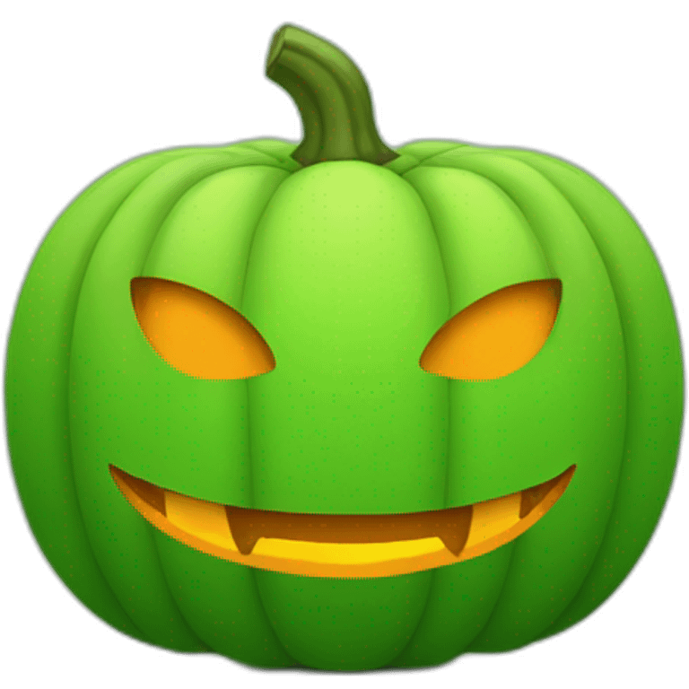 pumpkin app icon green background emoji