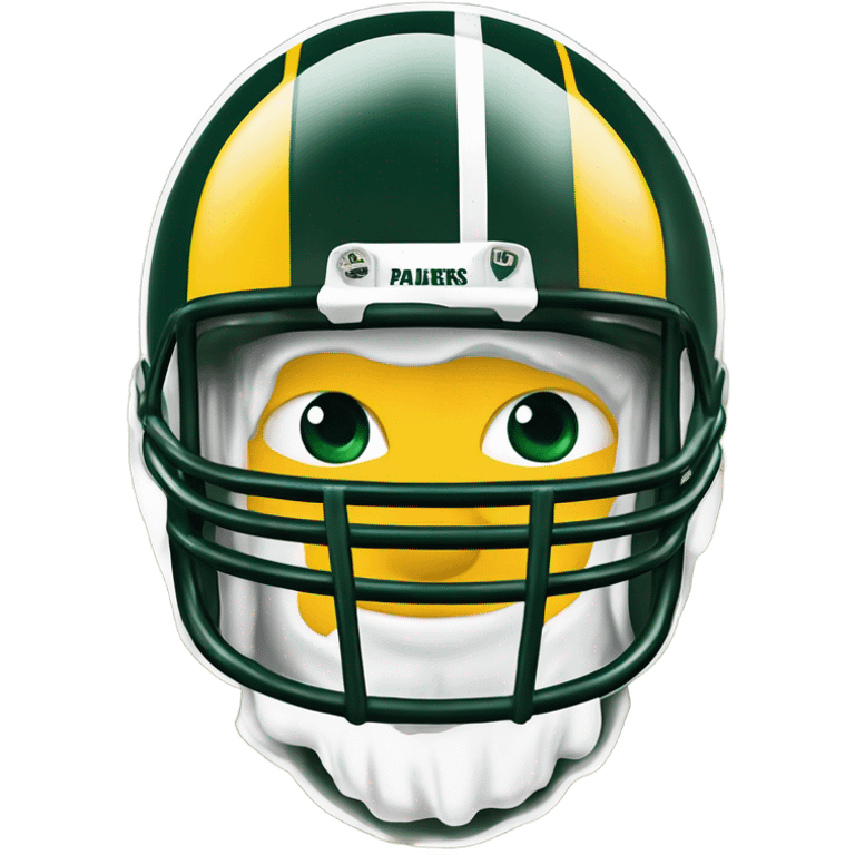 Ghost of Aaron Rodger’s in a Green Bay packers jersey flying over lambeau field crying tears of New York jets emoji