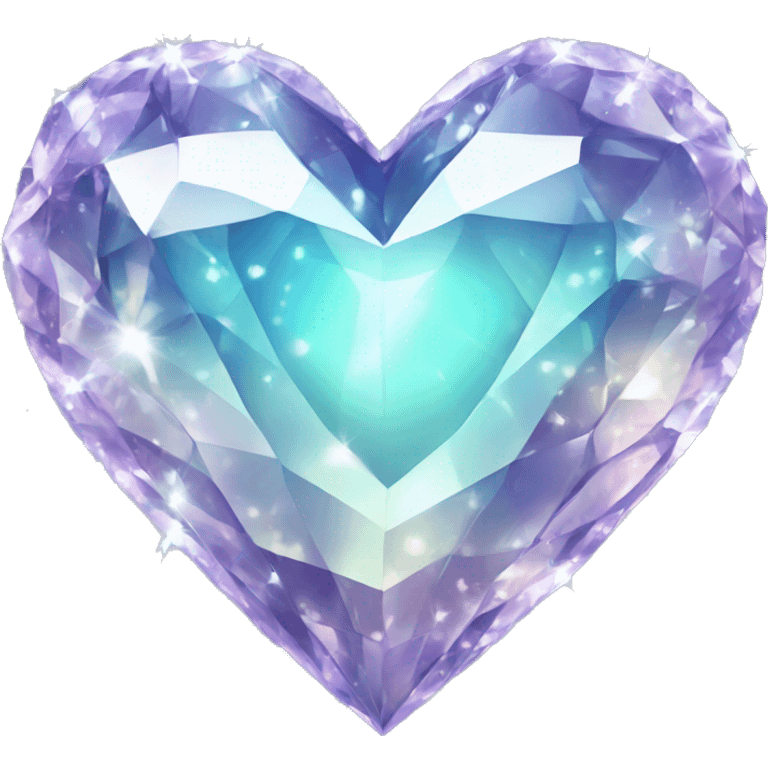 Sparkling crystal heart emoji