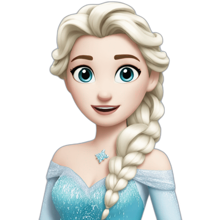 elsa frozen hot emoji