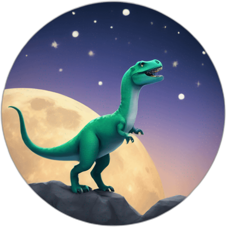 dinosaure moon emoji