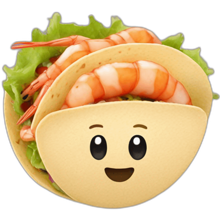 Prawn taco emoji