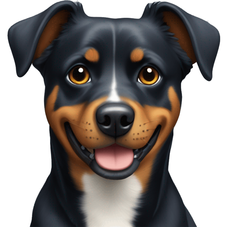 Rottweiler blue healer mix dog emoji