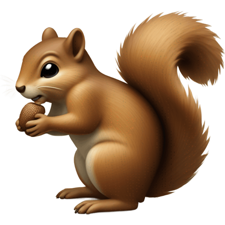 Blind squirrel gets the acorn emoji