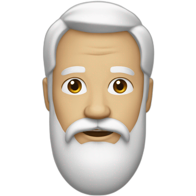 Barbe blanche emoji