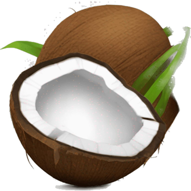 Broken coconut  emoji