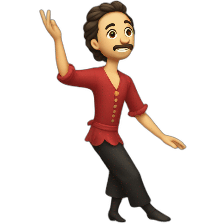 Un evoli qui dans le flamenco emoji