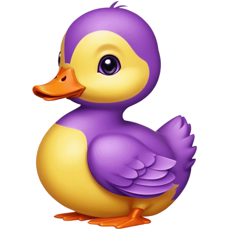 Purple duckling emoji