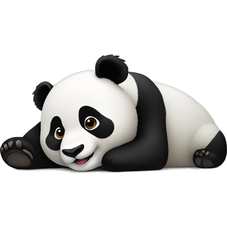 panda laying emoji