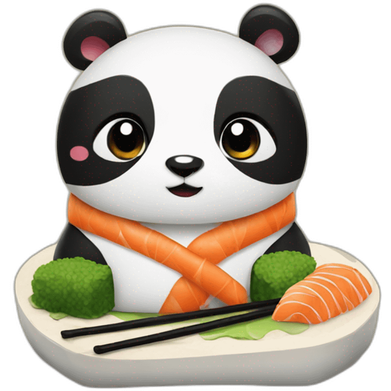 Panda sushi emoji