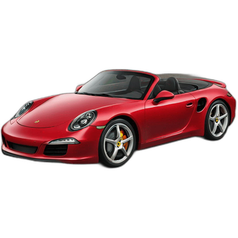 Porche rouge  emoji