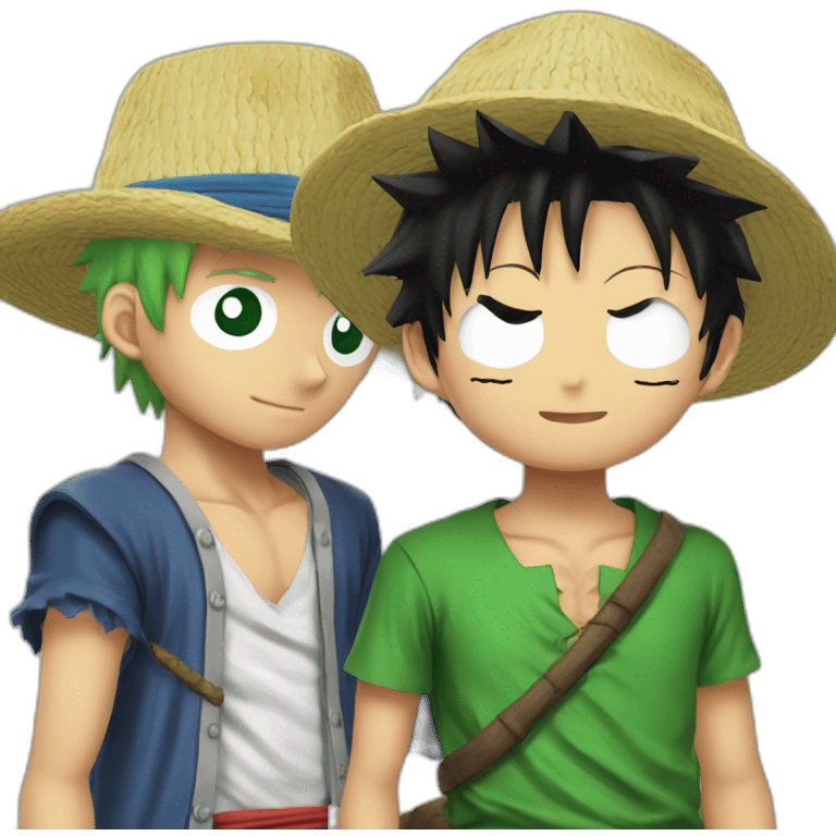 Luffy and Zoro emoji