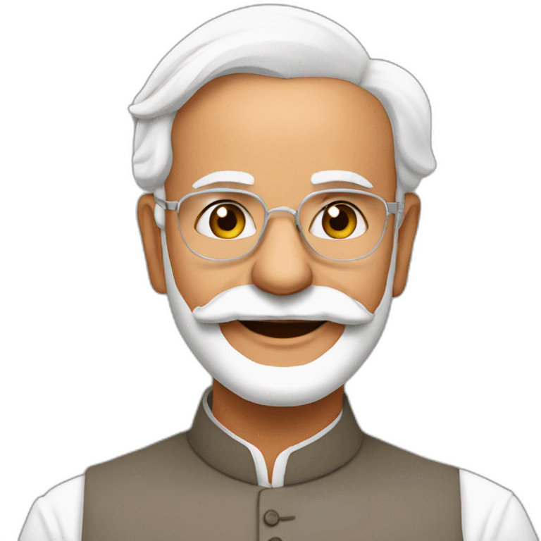 modi ji with lotus emoji