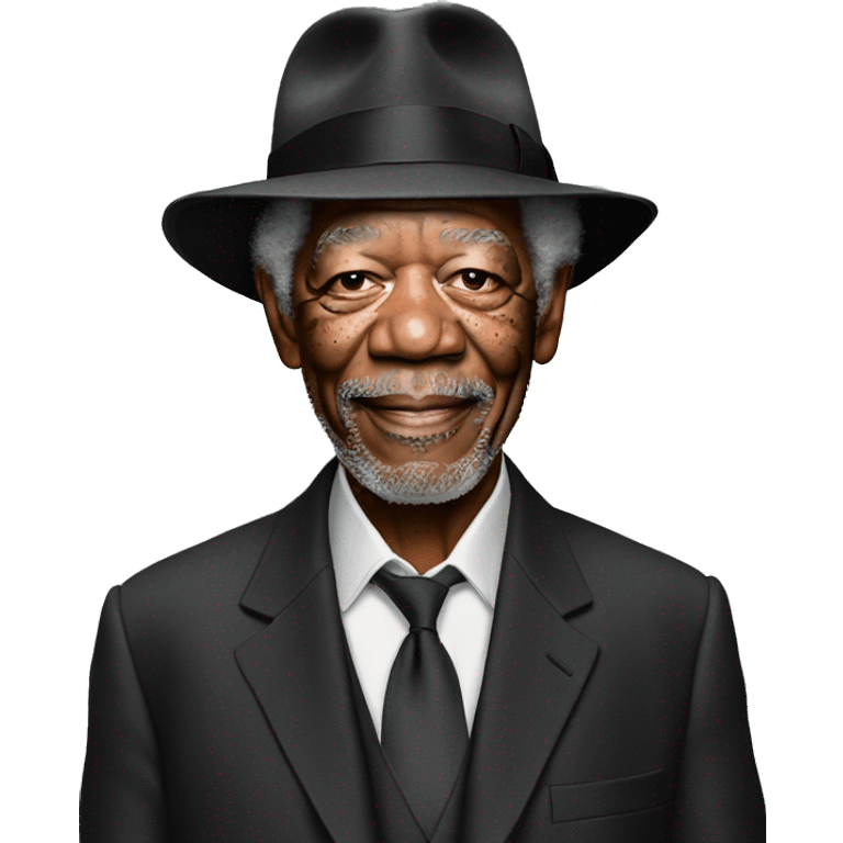 Morgan freeman with a hat  emoji