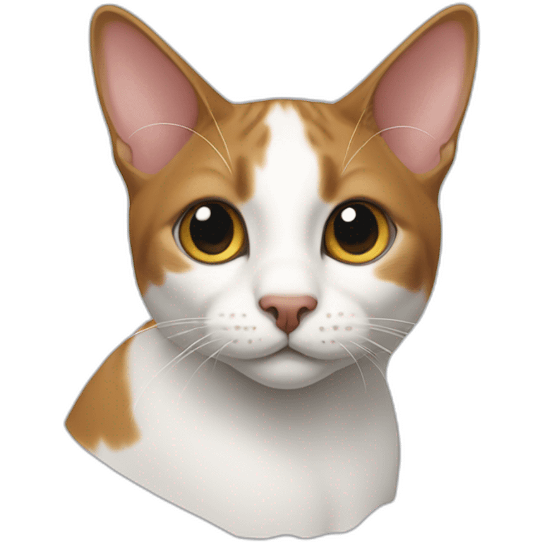 Japanese bobtail cat angled emoji