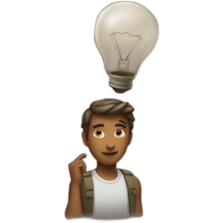 having a brilliant idea emoji