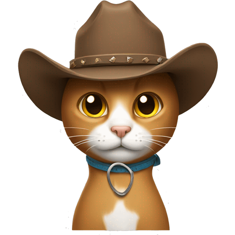 Cat with cowboy hat  emoji