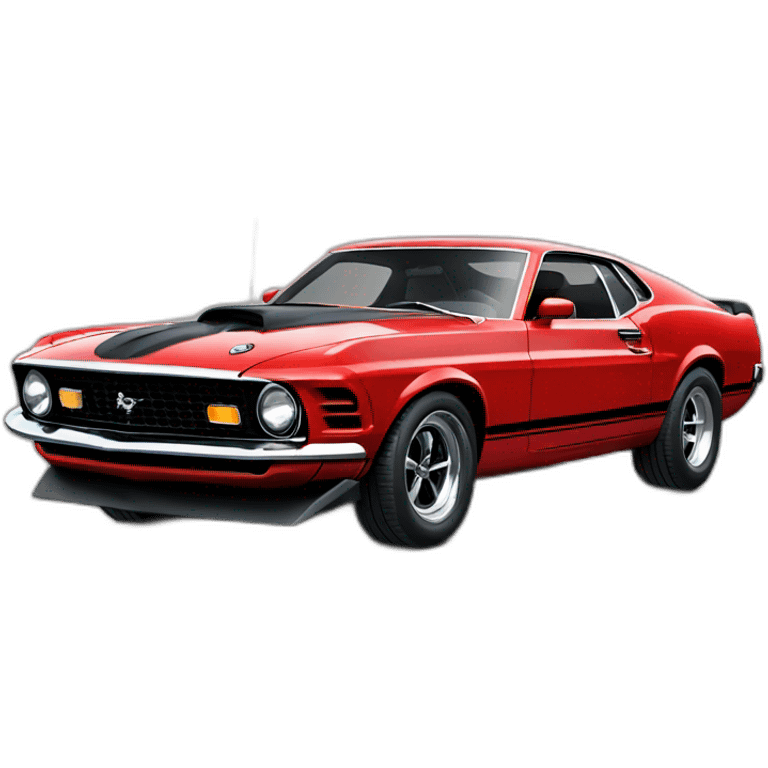 Red mustang mach 1 emoji