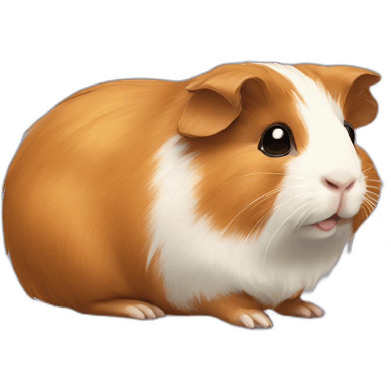 Golden abyssinian guinea pig emoji