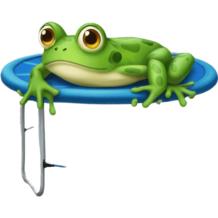 frog on a trampoline  emoji