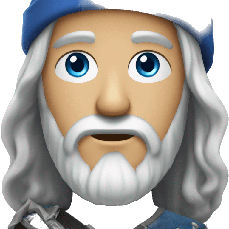 jeune homme châtain yeux bleu barbe emoji