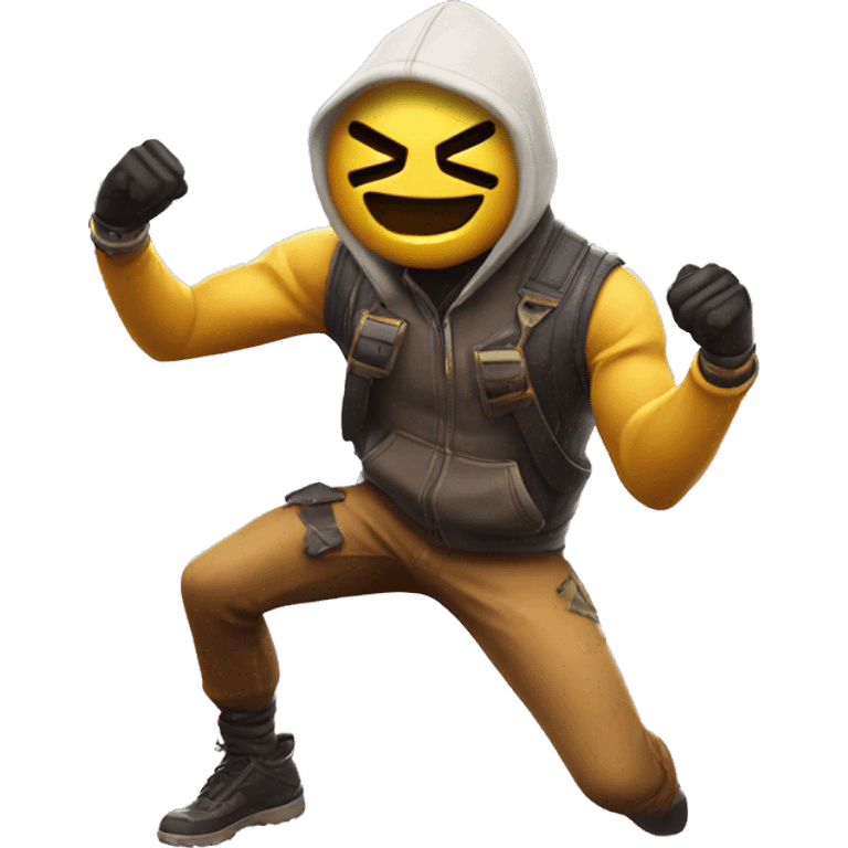 Hitting the griddy fortnite dance  emoji