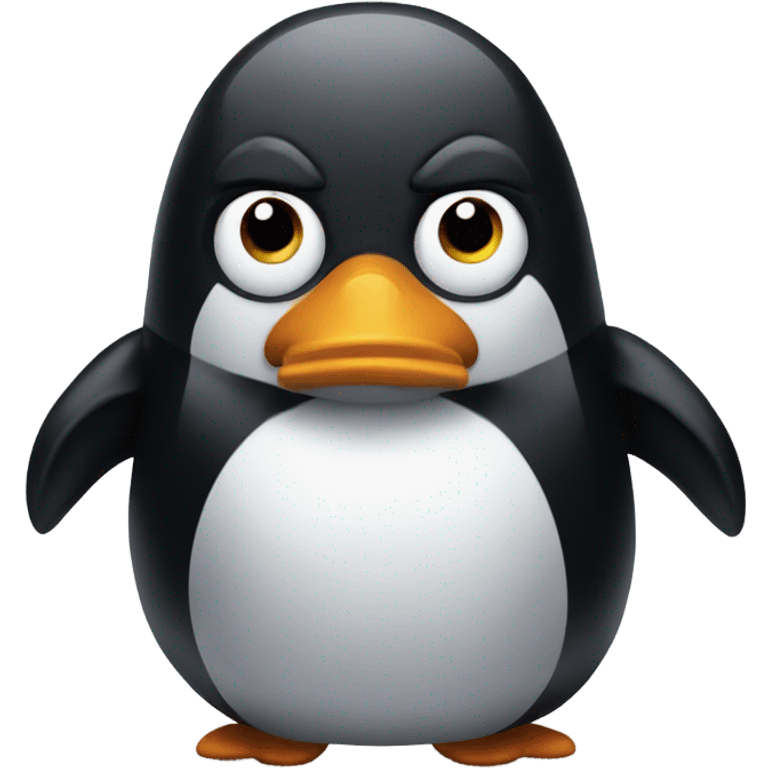 Evil penguin emoji