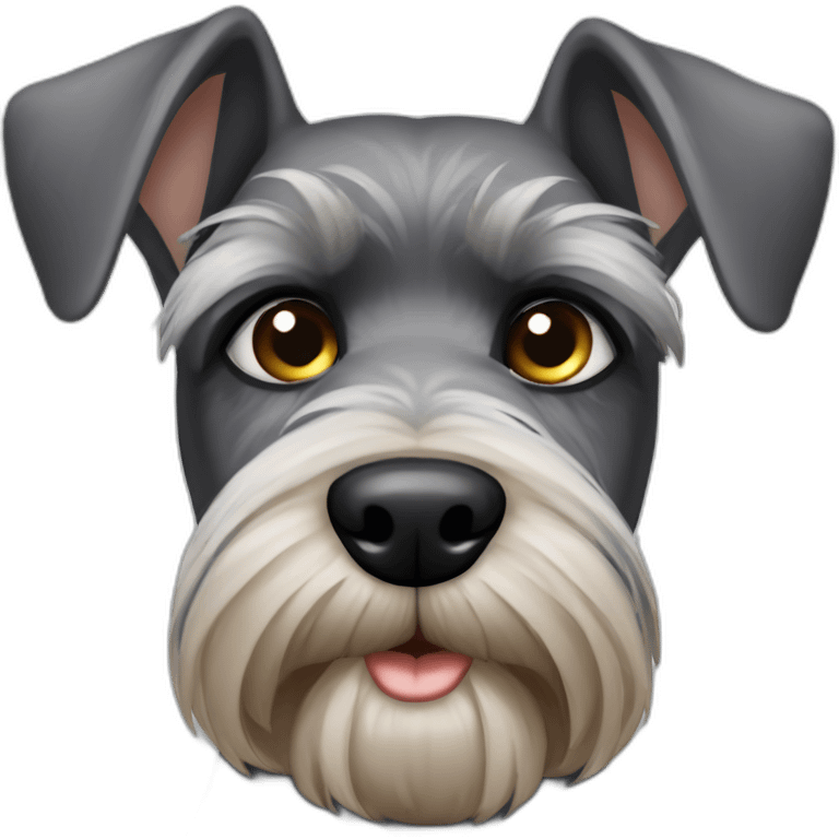 schnauzer ojos enojado emoji