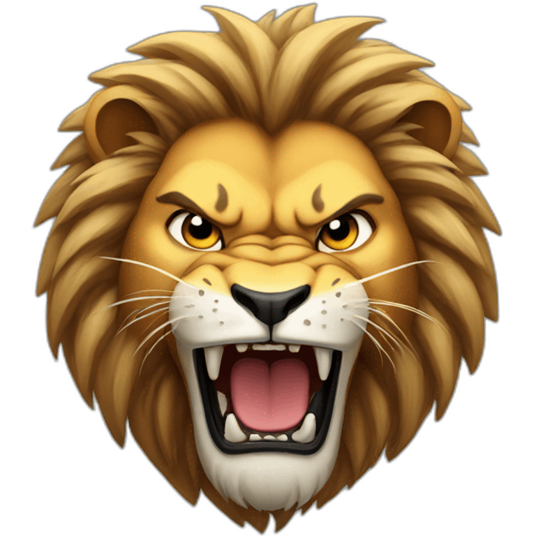 angry lion emoji