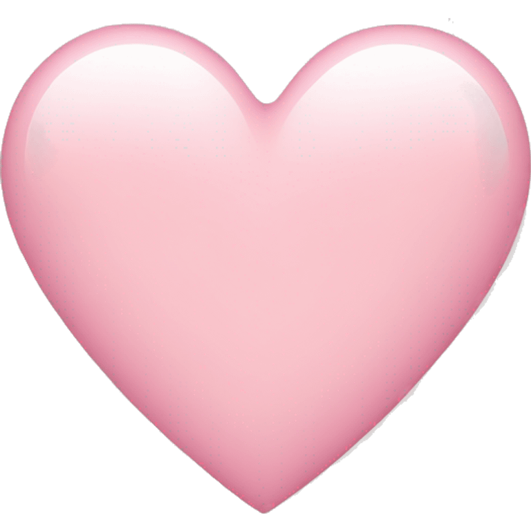 Light pink heart emoji