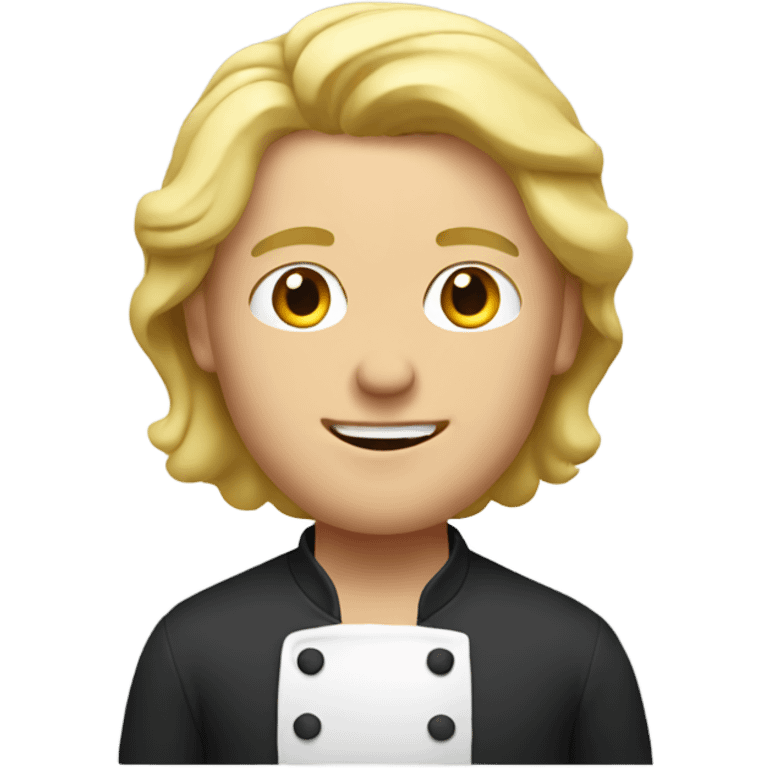 Blonde man cooking  emoji