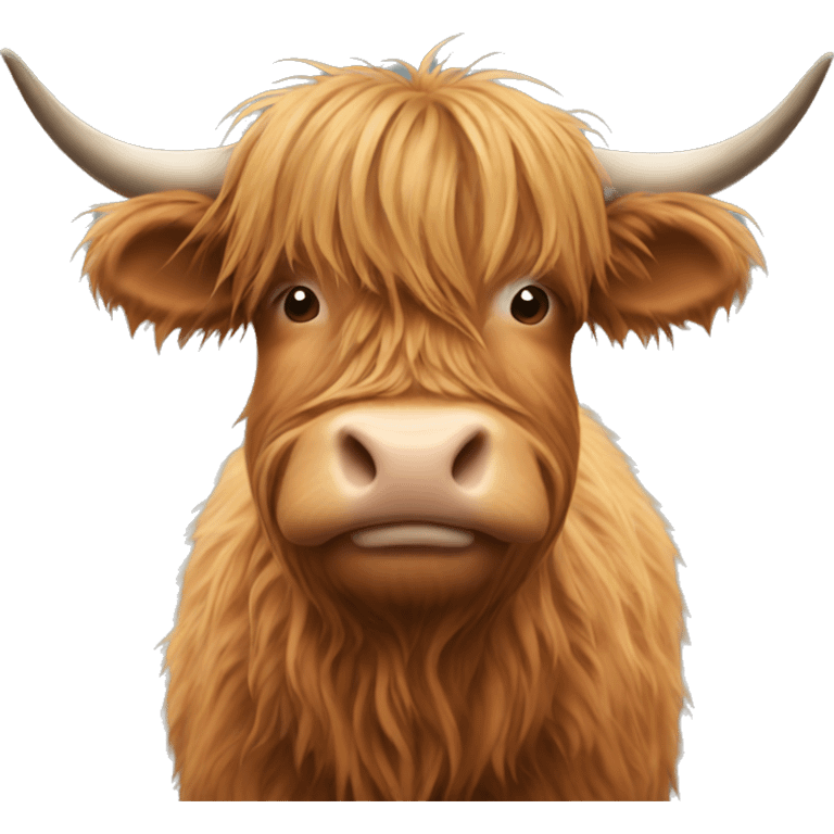 Highland cow from the side emoji