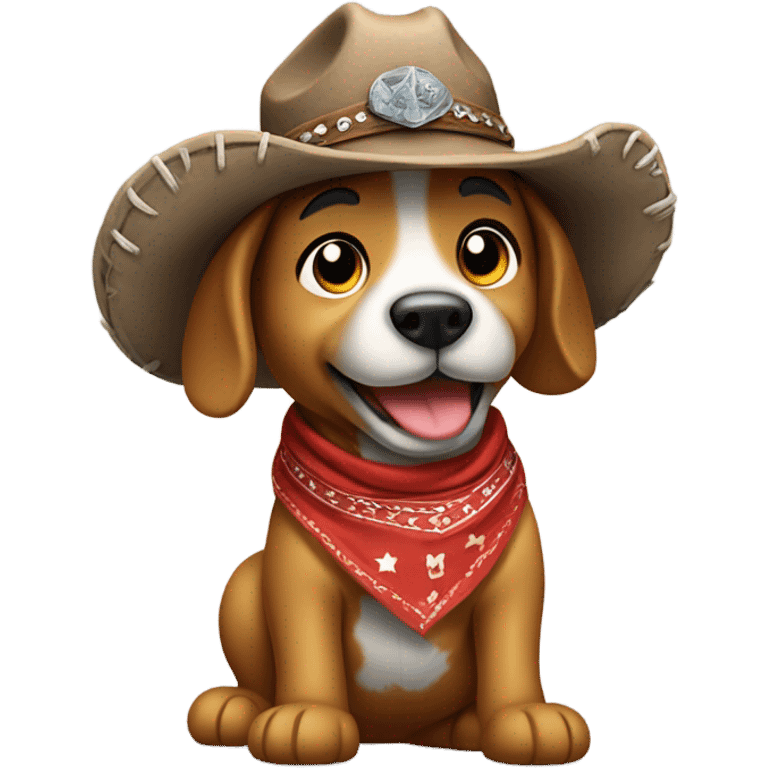 Cowboy dog  emoji