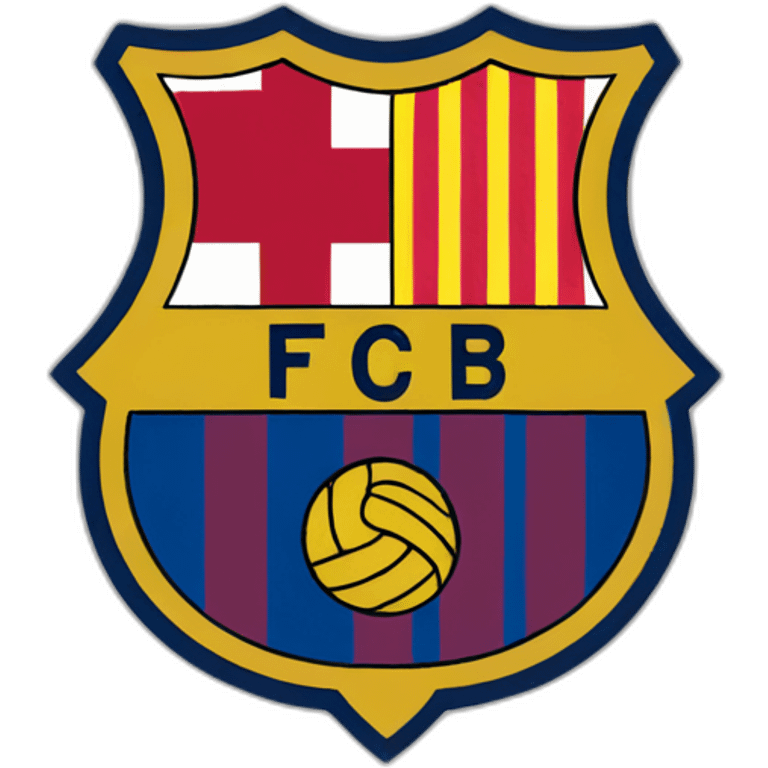 Le FC Barcelone logo emoji